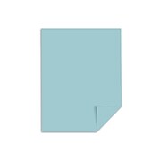 Exact 90 lb. Index Paper, 8.5" x 11", Blue, 250 Sheets/Ream (49121)