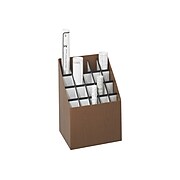 Safco Upright Corrugated Box, Walnut Wood (3081)