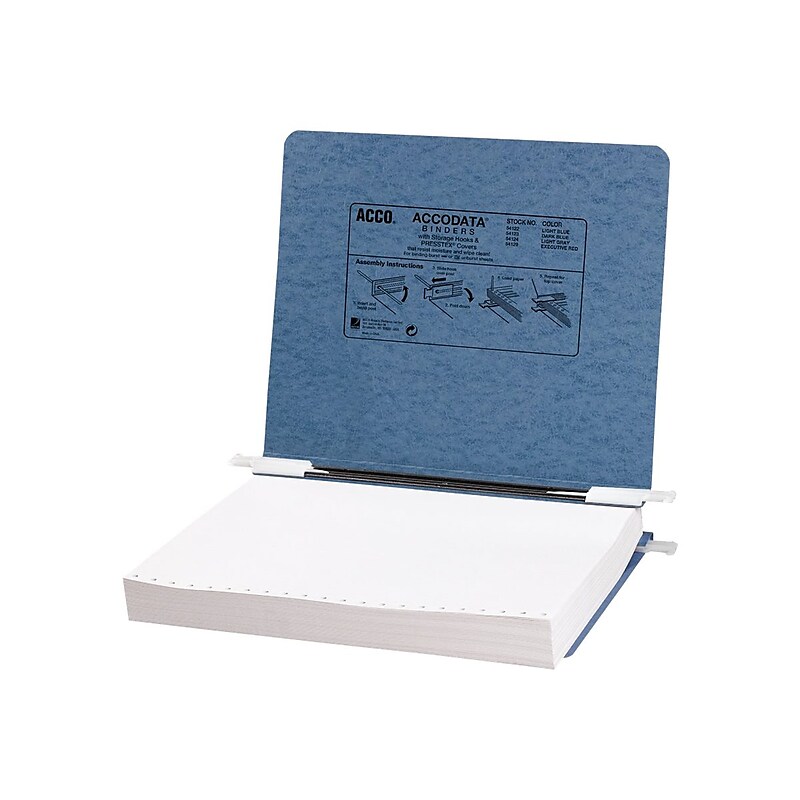 ACCO Presstex 6" Ringless Hanging Binder, Light Blue (54122) image 1