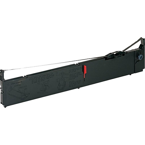 Epson Black DotMatrix Printer Ribbon (S015384) Staples