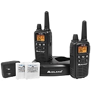 Midland X-tra Talk LXT600VP3 Two-Way Radios, Black, 2/Pack