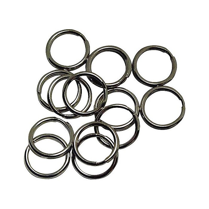 C.H. Hanson Spring Tempered Steel Key Rings, Silver, 100/Pack (337