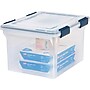 Iris WeatherPro Plastic File Box Latch Lid, Letter/Legal Size, Clear (110601)~#|#~sp45448932_sc7