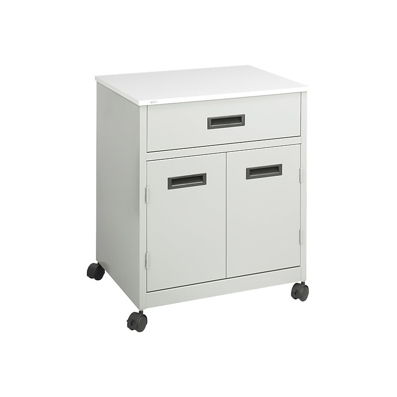 Safco Metal Mobile Machine Stand with Lockable Wheels, Gray (1870GR) image 1