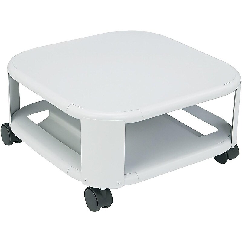 Martin Yale Metal Mobile Printer Stand with Swivel Wheels, White (MAT24050) image 1