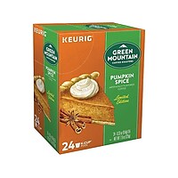 Green Mountain Pumpkin Spice Coffee, K-Cup Pods, Light Roast 24Ct Deals