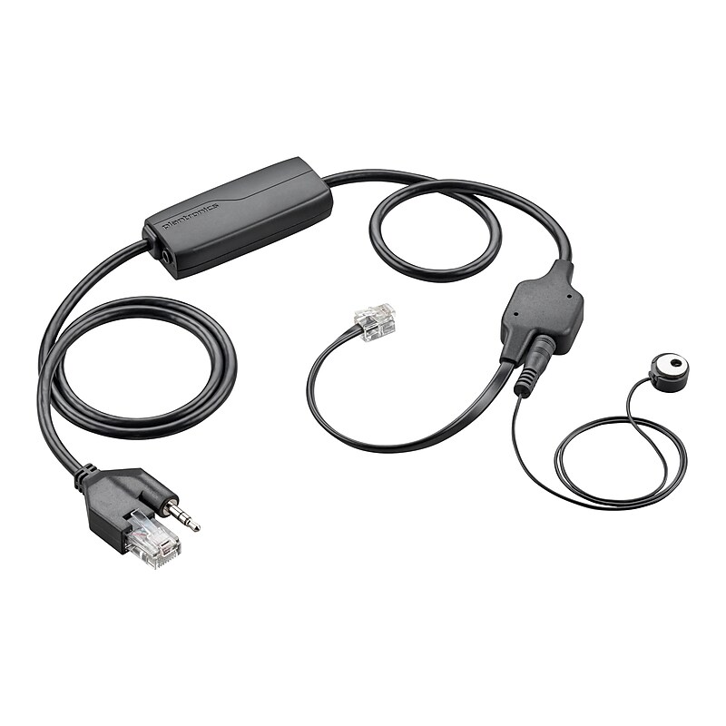 Poly APV-63 Electronic Hook Switch Cable, Black (85R01AA) image 1