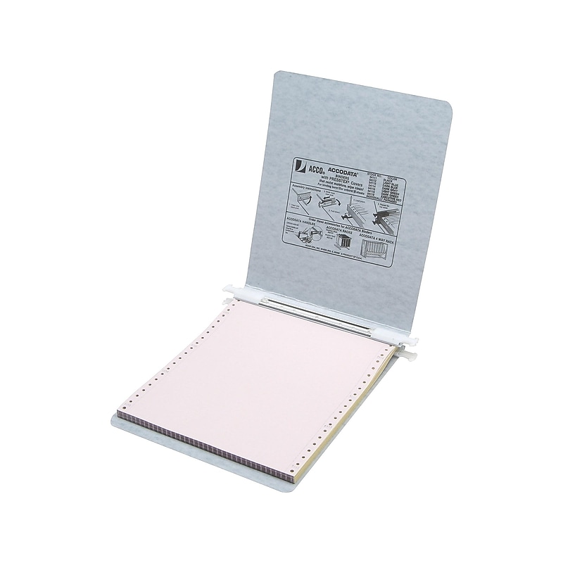 ACCO Presstex 6" Ringless Hanging Binder, Light Gray (54114) image 1