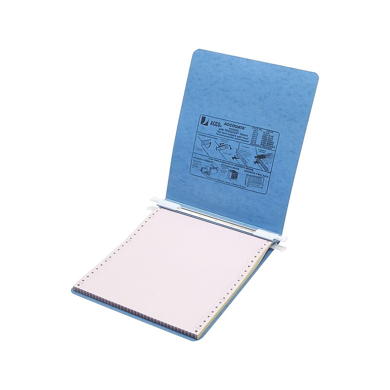 ACCO Presstex 6" Ringless Hanging Binder, Light Blue (54112) image 1