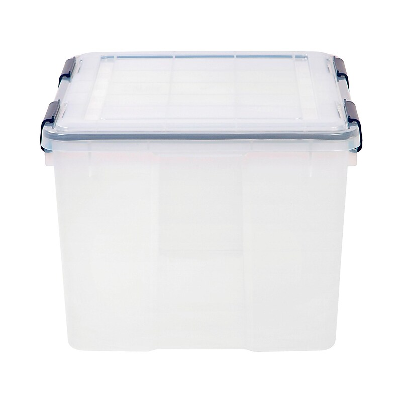 Iris WeatherPro 46 Qt. Latch Lid Storage Bin, Clear, Each (110455) image 1