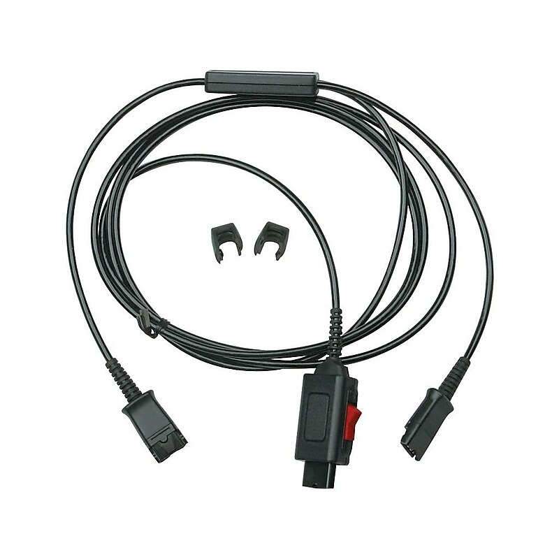 Plantronics Trainer Cord Adapter Cable, Black (27019-03) image 1
