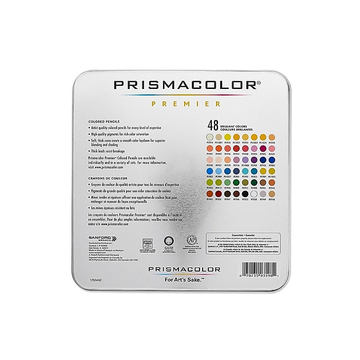 Prismacolor Premier Colored Pencils, Assorted Colors, 48/Box Prismacolor Premier Colored Pencils, Assorted Colors, 48/Box