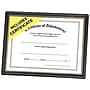 NuDell 8.5"W x 11"L Certificate Frame, Black/Gold (19210)~#|#~sp45450981_sc7
