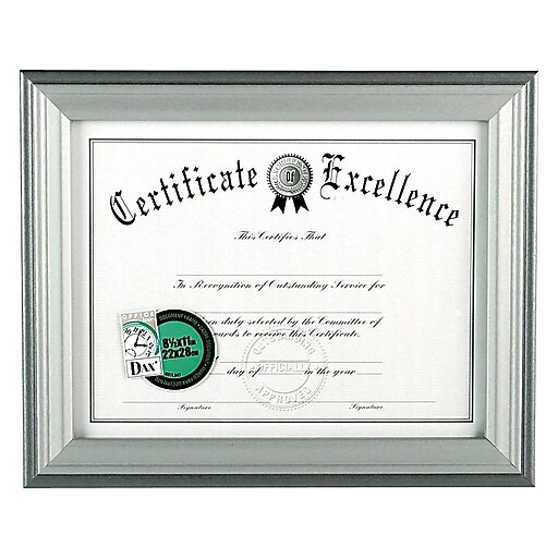 Shop Staples for DAX Timeless Wood Certificate Frame, Charcoal (N15783NT)