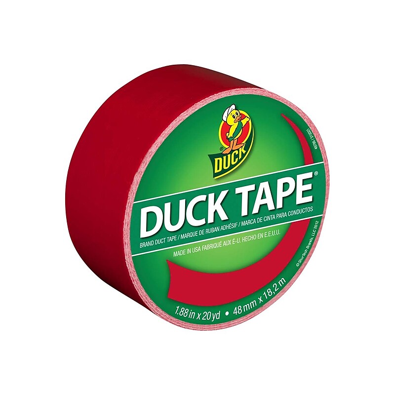 Duck Tape Heavy Duty Duct Tape, 1.88" x 20 Yds., Red (1265014) image 1