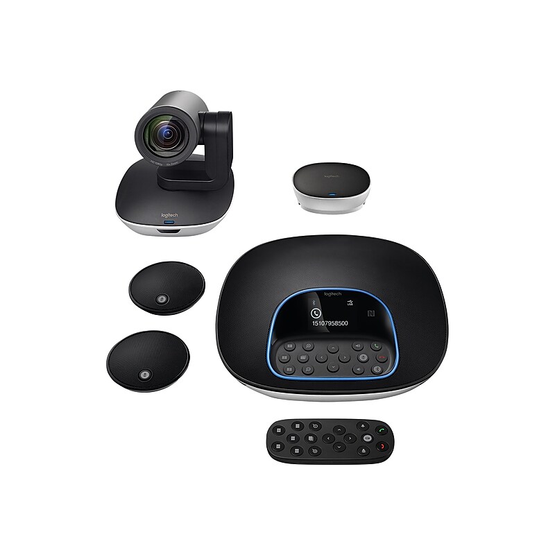 Logitech GROUP 3 Megapixels Conferencing Webcam, Black (960-001060) image 1