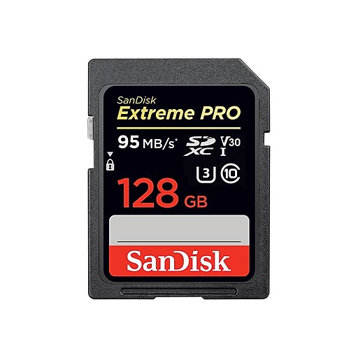 Shop Staples for SanDisk® SDSDXXG128GANCIN Extreme Plus UHSI 128GB