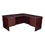 Legacy 71" Double Pedestal L-Desk with 47" Return, Mahogany Laminate (LLD713547MH)~#|#~sp4547690_sc7