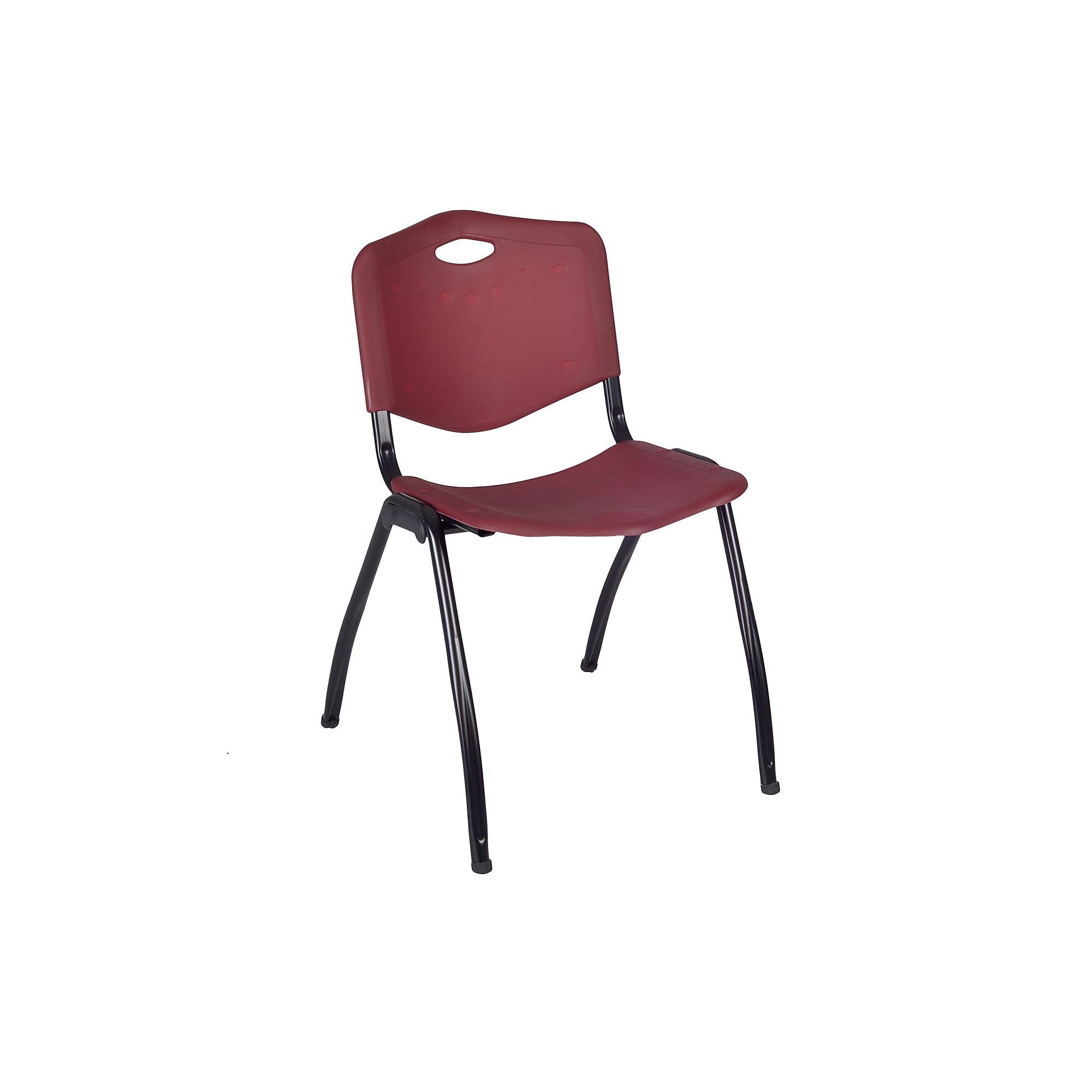 Regency 66″L x 24″W Kee Training Table- Grey/ Black & 2 ‘M’ Stack Chairs- Burgundy (MT6624GYPBK47BY) Sansujyuku sansujyuku.com