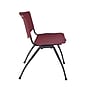 Regency 66"L x 24"W Kee Training Table- Grey/ Black & 2 'M' Stack Chairs- Burgundy (MT6624GYPBK47BY)~#|#~sp4547932_sc7