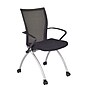 Regency 72"L x 24"W Kee Training Table- Mahogany/ Chrome & 2 Apprentice Chairs- Black (MT7224MHPCM09BK)~#|#~sp4548242_sc7