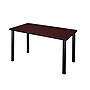 Regency Kee Training Table, 24"D x 42"W, Mahogany/Black (MT4224MHBPBK)~#|#~sp4548584_sc7