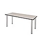 Regency Kee Training Table, 24"D x 60"W, Maple/Chrome (MT6024PLBPCM)~#|#~sp4548587_sc7