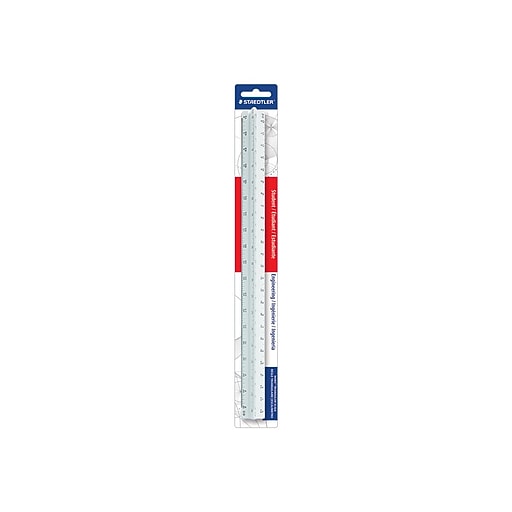 Staedtler Mars Student 12"L Engineer Triangular Scale (987 1934BK