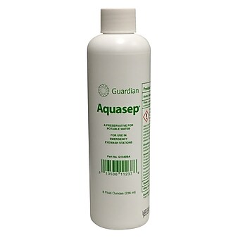 Guardian Equipment Aquasep Solution Refill, 8 oz Bacteriostatic Additive, Pack of 4 (G1540BA-R)