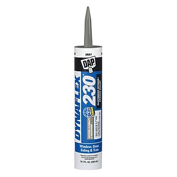 Dap Dynaflex 230 Premium Waterproof Indoor/Outdoor Elastomeric Sealant 10.1 oz., Gray (7079818286)