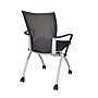 Regency 72"L x 24"W Kee Training Table- Mahogany/ Chrome & 2 Apprentice Chairs- Black (MT7224MHPCM09BK)~#|#~sp4554305_sc7