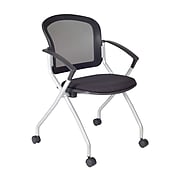 Regency Cadence Mesh Nesting Chair, Black, 12/Pk (2309BK12PK)
