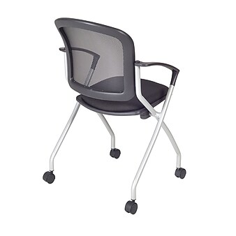 Regency Cadence Mesh Nesting Chair, Black, 12/Pk (2309BK12PK)