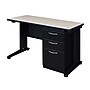 Regency Fusion 48" Single Pedestal Computer Desk, Maple (MSP4824PL)~#|#~sp4555665_sc7
