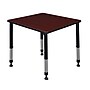 Regency Square Activity Table, 30" x 30", Height Adjustable, Mahogany (TB3030MHAPBK)~#|#~sp4555905_sc7
