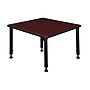 Regency Square Activity Table, 30" x 30", Height Adjustable, Mahogany (TB3030MHAPBK)~#|#~sp4555906_sc7
