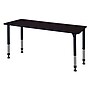 Regency Kee Adjustable Rectangular Activity Table, 23" x 24", Height Adjustable, Mocha Walnut (MT6630MWAPBK)~#|#~sp4555929_sc7
