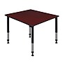 Regency Square Activity Table, Height Adjustable, Mahogany (TB4848MHAPBK)~#|#~sp4555933_sc7