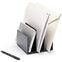 Poppin Fin File Sorter Plastic Desktop, Dark Gray, 4 Pack (106297)~#|#~sp45740102_sc7
