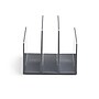 Poppin Fin File Sorter Plastic Desktop, Dark Gray, 4 Pack (106297)~#|#~sp45740203_sc7