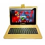 LINSAY F10 Series 10.1" Tablet, WiFi, 2GB RAM, 64GB Storage, Android 13, Black w/Golden Keyboard (F10XIPSBDG)~#|#~sp45817147_sc7