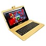 LINSAY F10 Series 10.1" Tablet, WiFi, 2GB RAM, 64GB Storage, Android 13, Black w/Golden Keyboard (F10XIPSBDG)~#|#~sp45817148_sc7