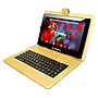 LINSAY F10 Series 10.1" Tablet, WiFi, 2GB RAM, 64GB Storage, Android 13, Black w/Golden Keyboard (F10XIPSBDG)~#|#~sp45817149_sc7