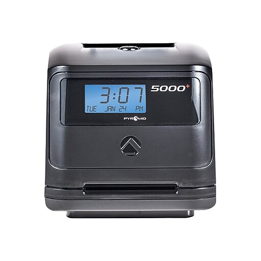 Pyramid Punch Card Time Clock System, Black (5000+) Staples