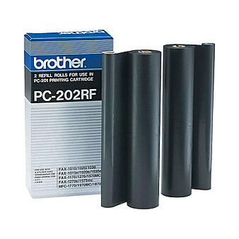 Brother PC-202RF Black Refill Rolls, 2/Pack