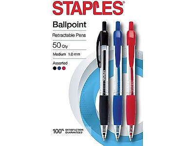 Staples Retractable Ballpoint Pens 