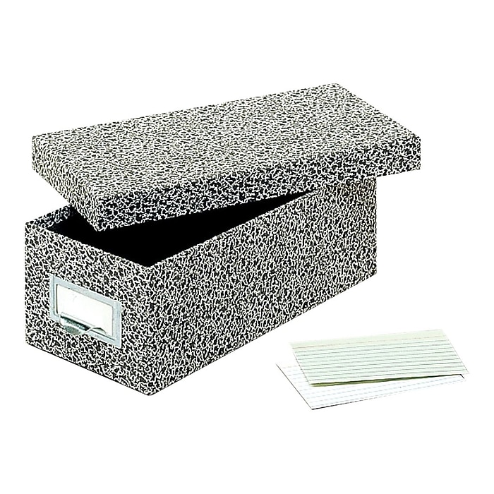 Pendaflex Index Card File Box, Black Agate, 1000 Card Capacity