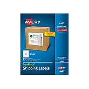 Avery TrueBlock Inkjet Shipping Labels, Sure Feed Technology, 8 1/2" x 11", White