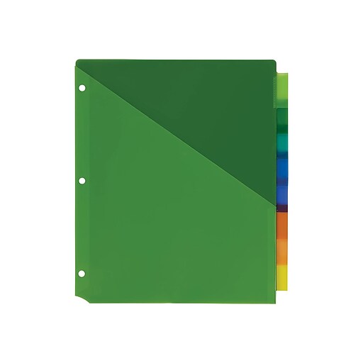 Avery® Big Tab TwoPocket Insertable Plastic Divider, 8 Tabs/Set (11907