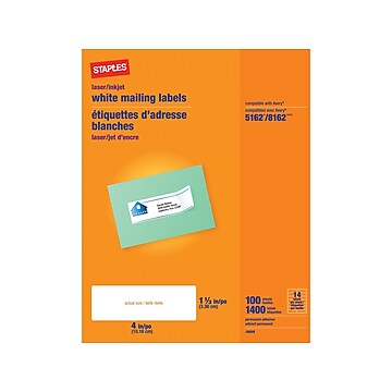 labels inkjet laser staples 4x6